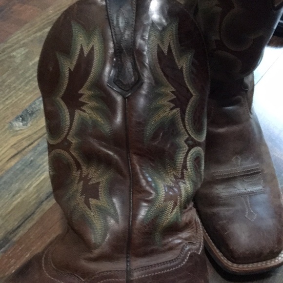 Leather cowboy boots - Picture 2 of 9